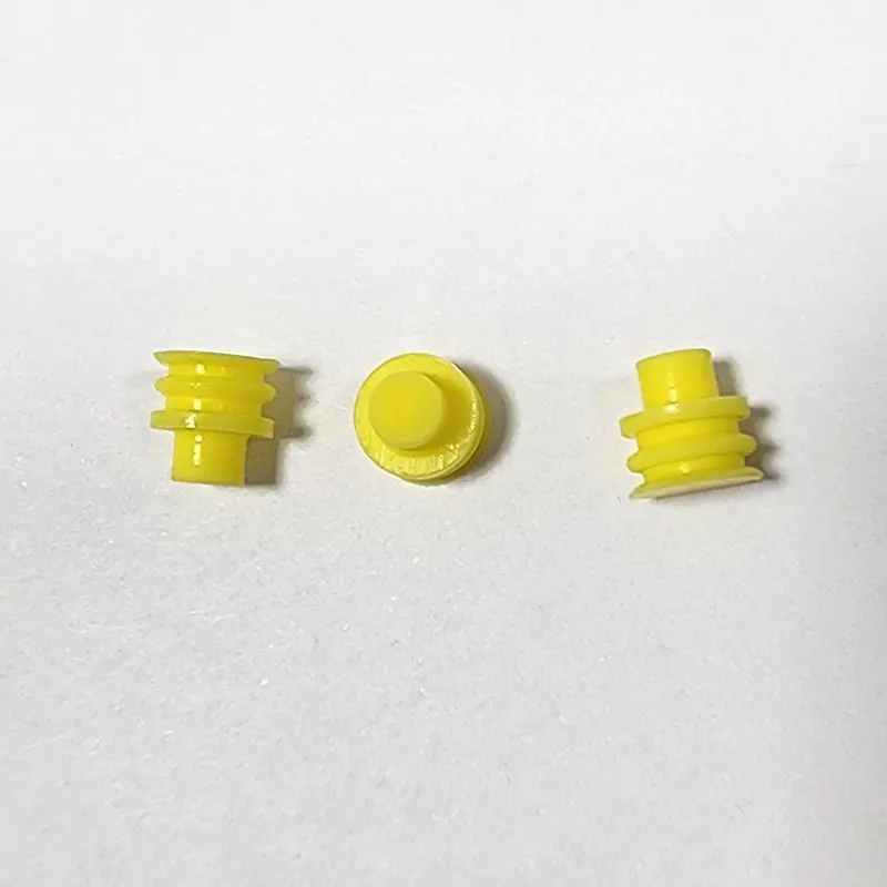 Steker konektor tahan air 6mm kuning